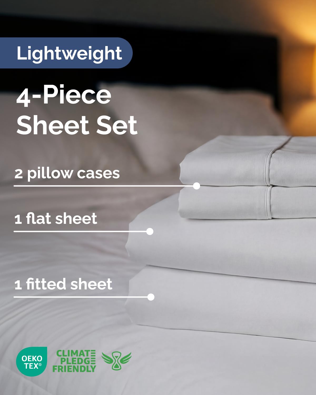 CGK Unlimited fitted sheet deep pocket close-up showing secure fit benefit
