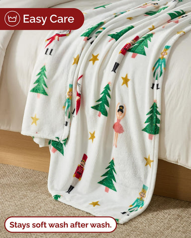CGK Unlimited blanket folded to show compact travel-ready size and portability benefit