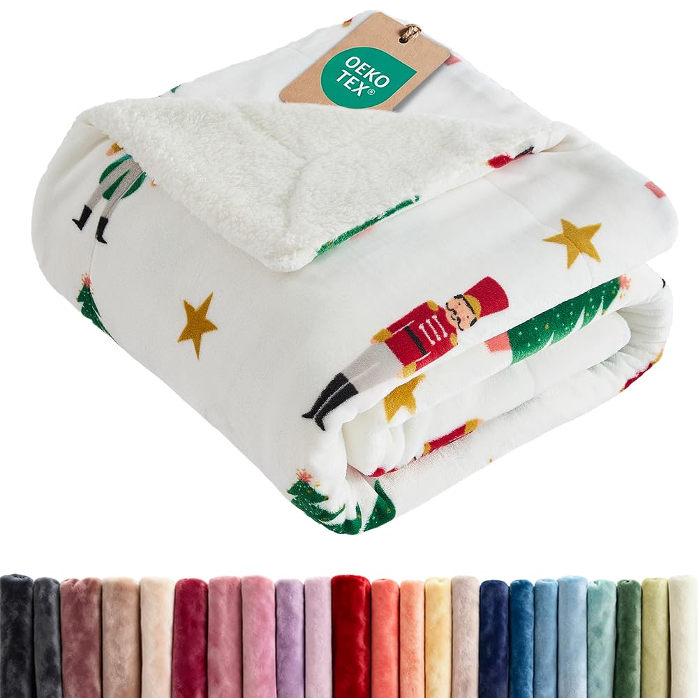 CGK Unlimited Nutcracker front view showing festive print and warmth