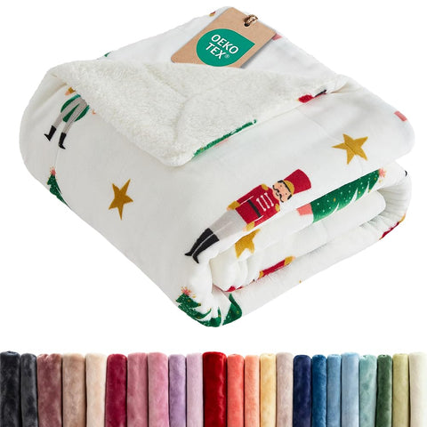 CGK Unlimited Nutcracker front view showing festive print and warmth