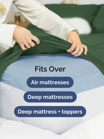 CGK Unlimited oversized pillowcase folded to show full pillow coverage