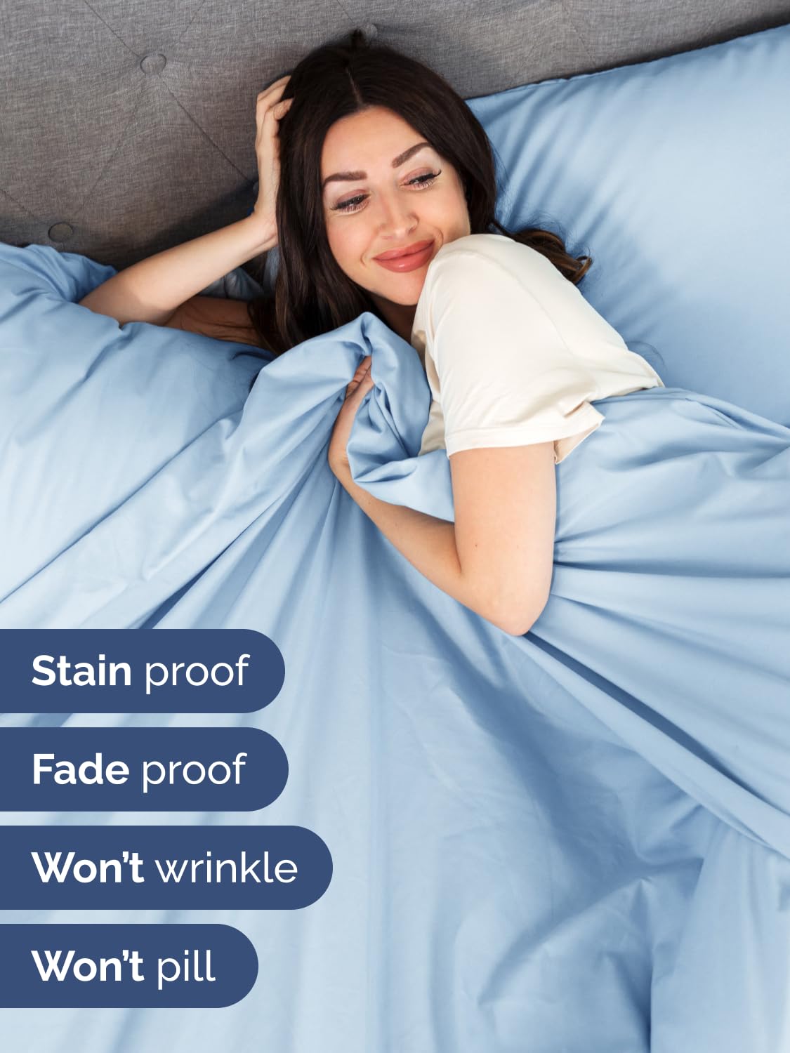 CGK Unlimited oversized pillowcases arranged to show extra coverage and tidy enclosure