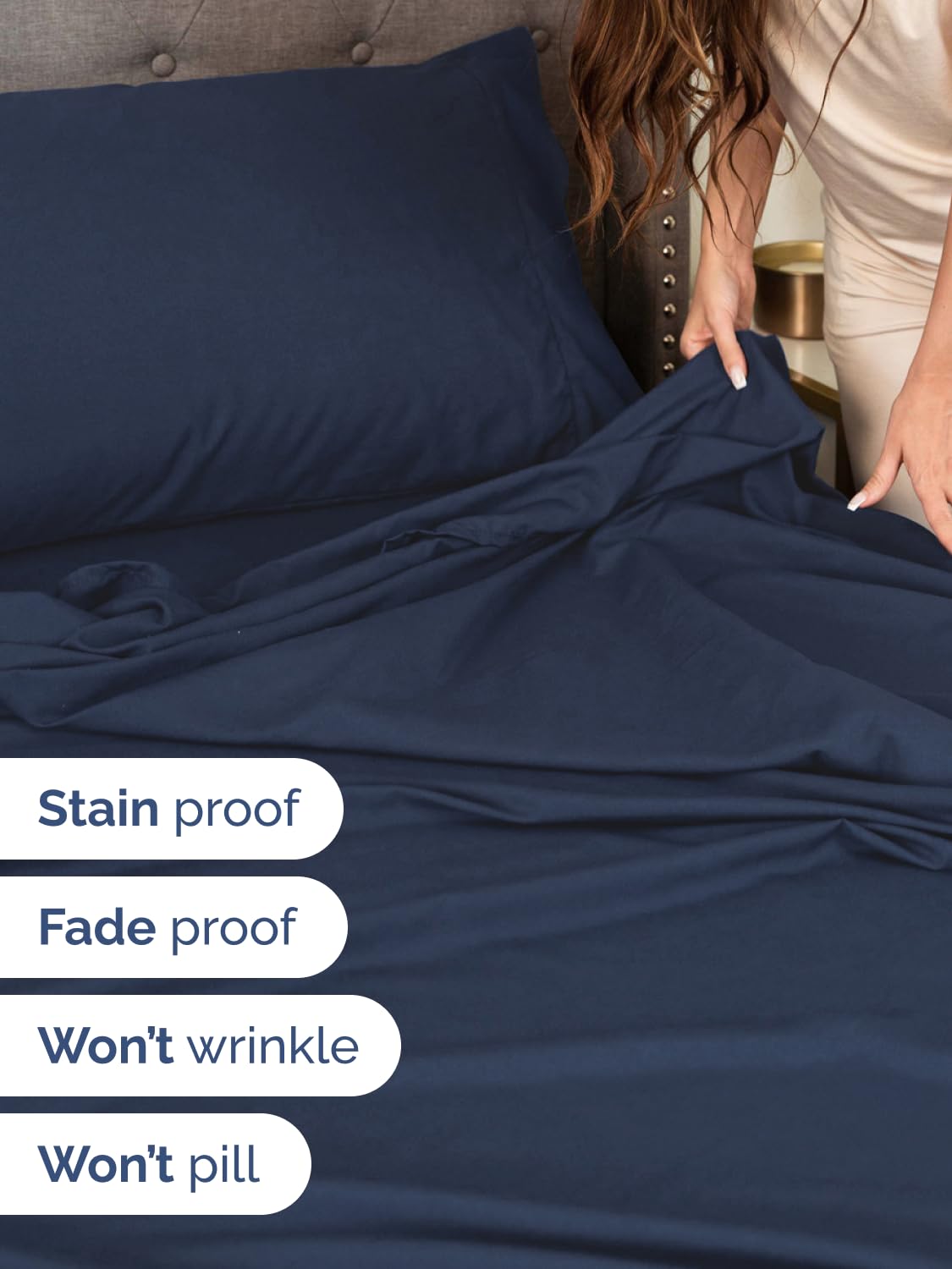 CGK Unlimited oversized pillowcases detail highlighting generous 20 x 40 inches
