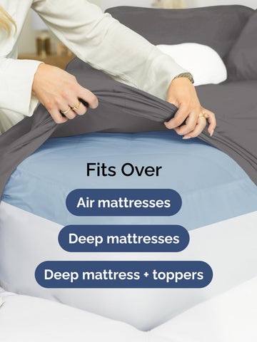 CGK Unlimited oversized pillowcases on king pillows highlighting generous coverage and comfort