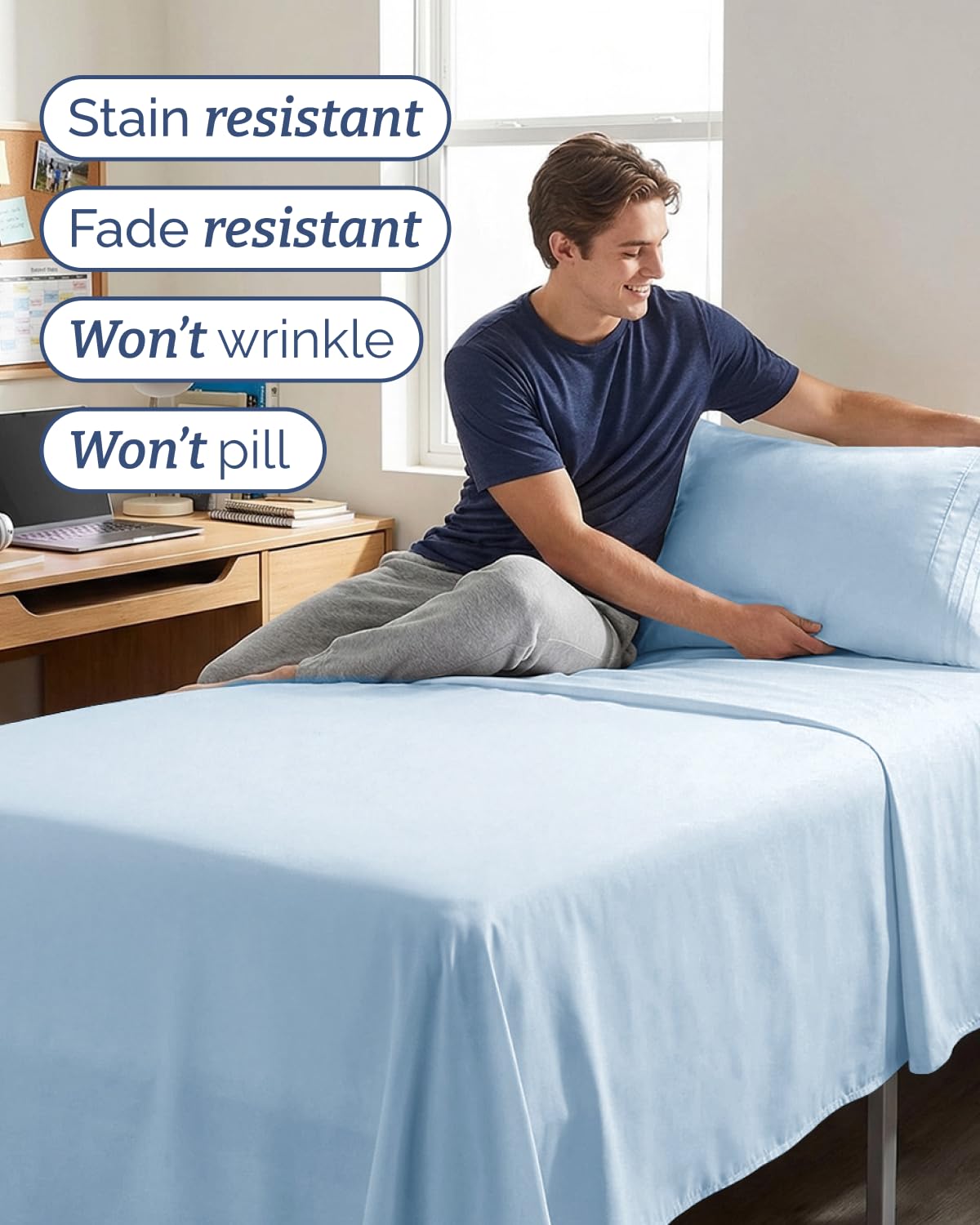 CGK Unlimited pillowcase edge stitching close-up showing durable seams and clean finish