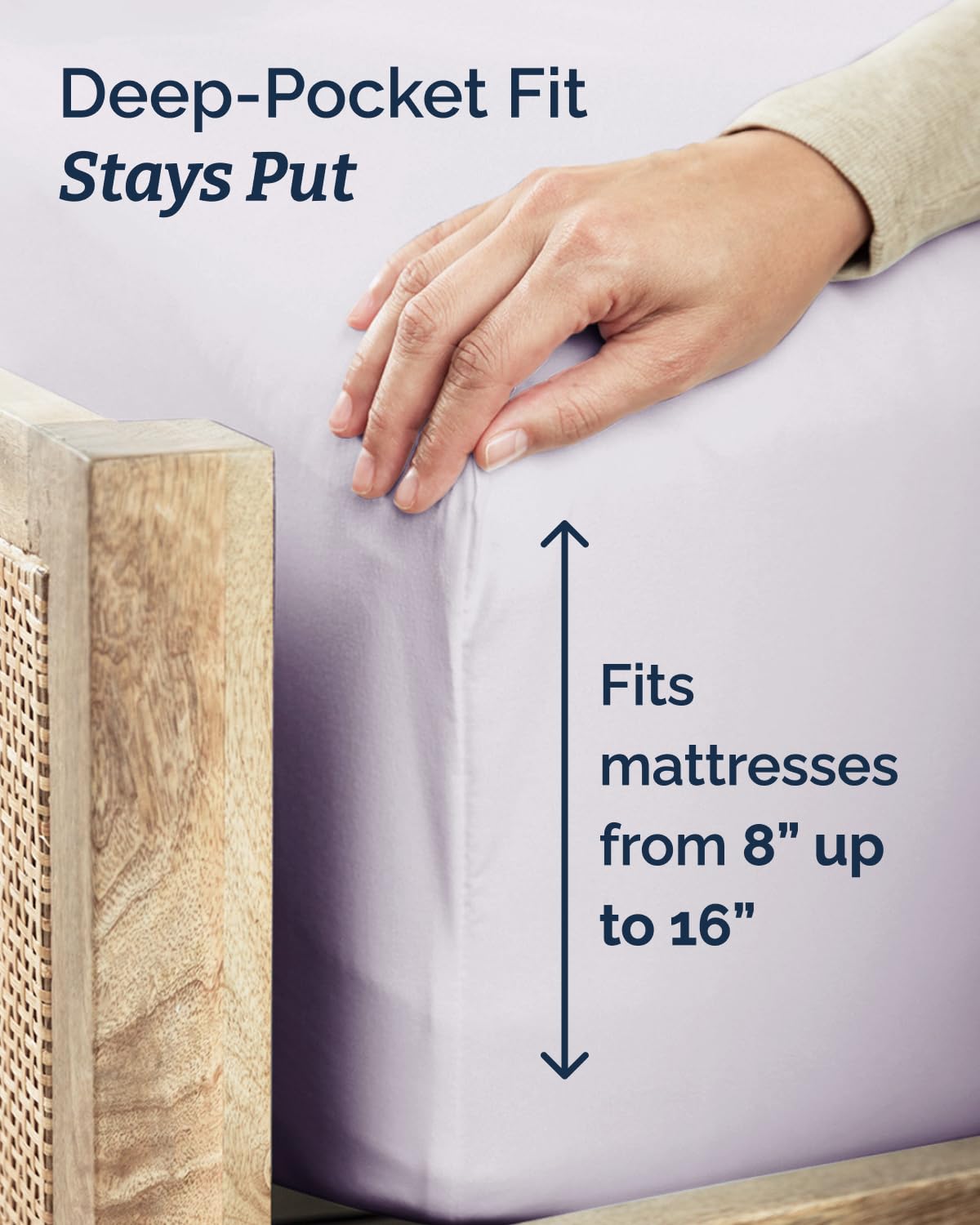 CGK Unlimited pillowcase with pillow inserted demonstrating soft support and neat finish