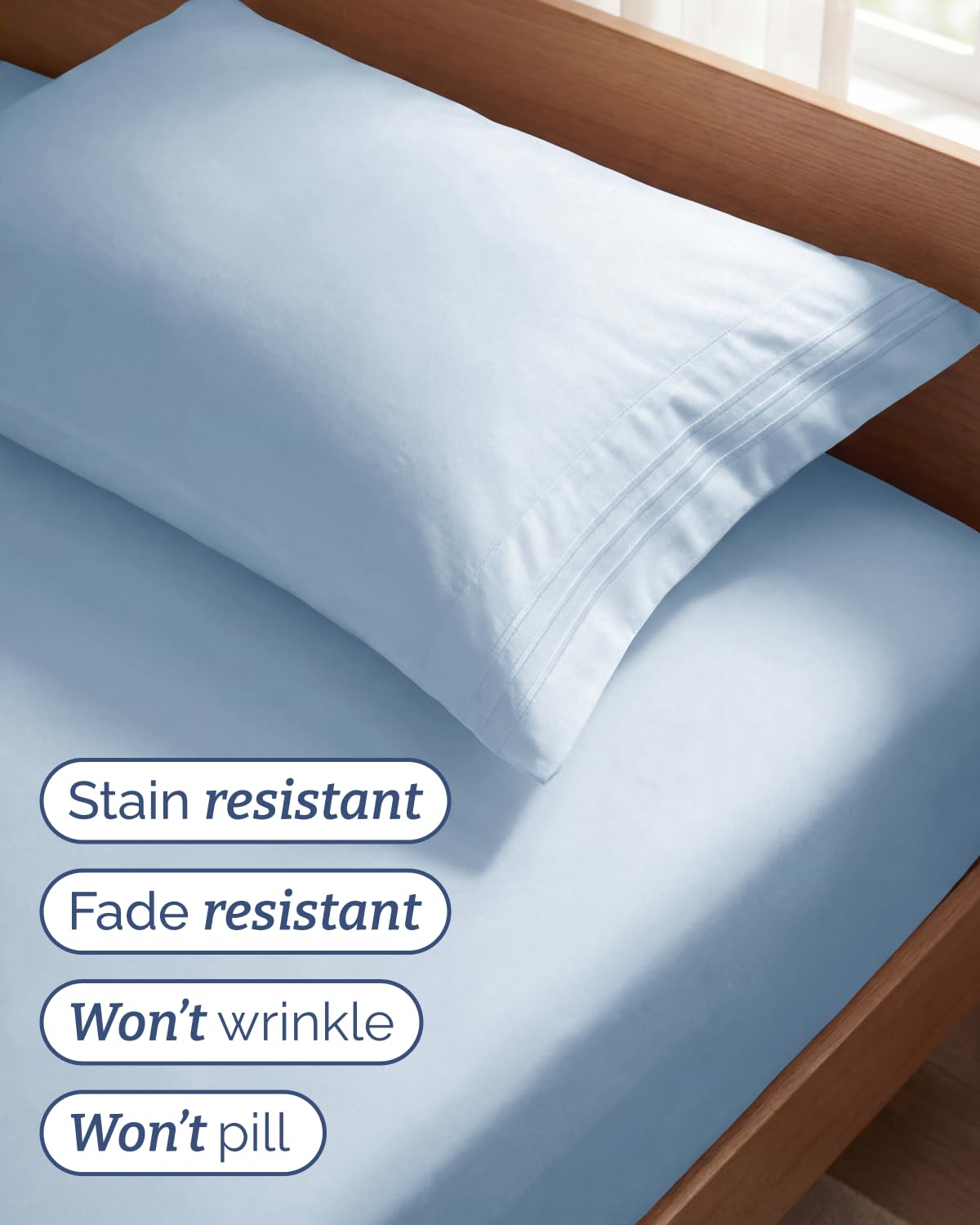CGK Unlimited pillowcase detail highlighting smooth finish and comfortable support