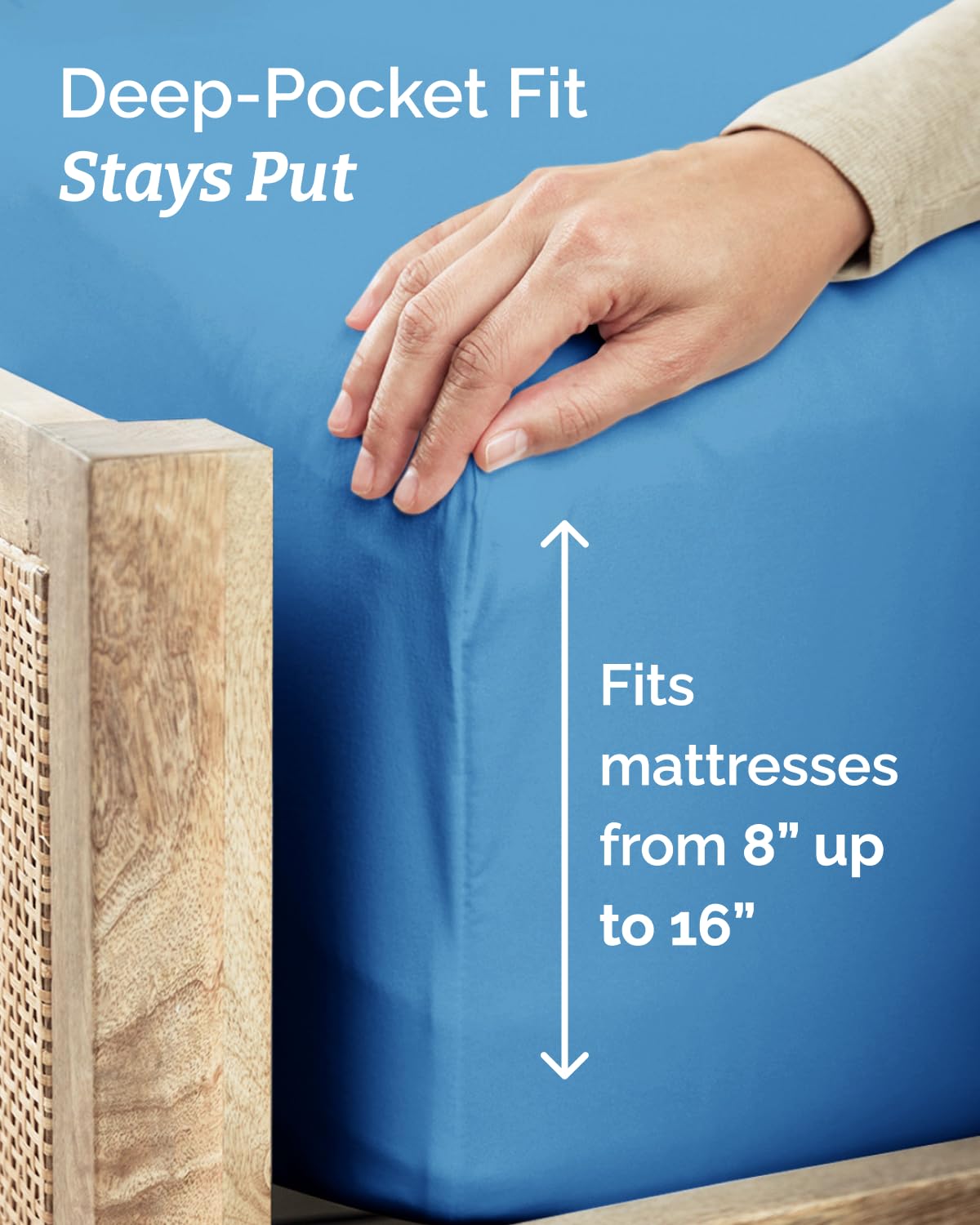 CGK Unlimited pillowcase detail showing stitching and silky feel for added comfort