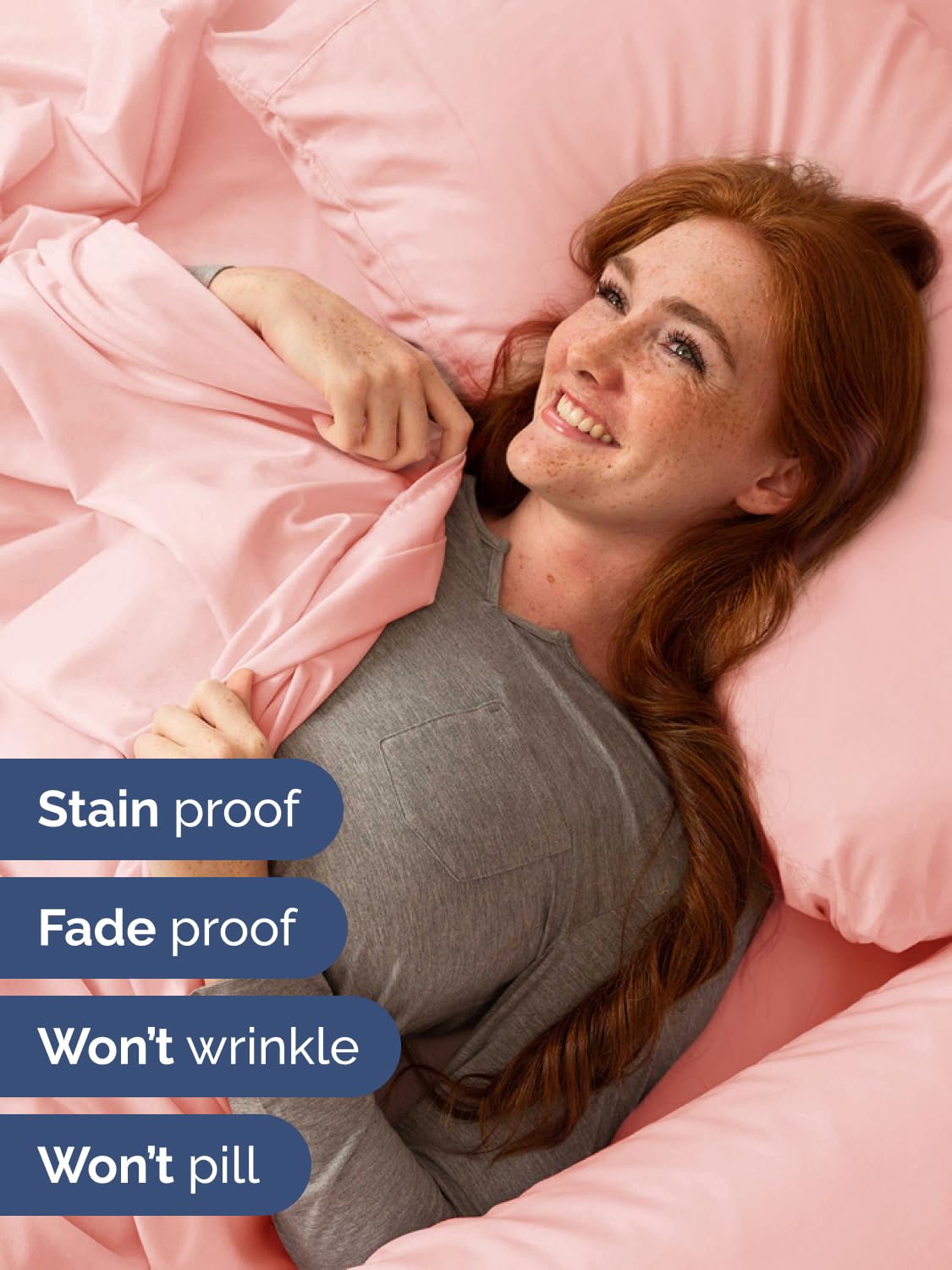 CGK Unlimited pillowcase enclosure detail shows secure closure and tidy pillow benefit