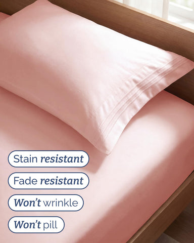 CGK Unlimited pillowcase displayed flat highlighting neat stitching and finish