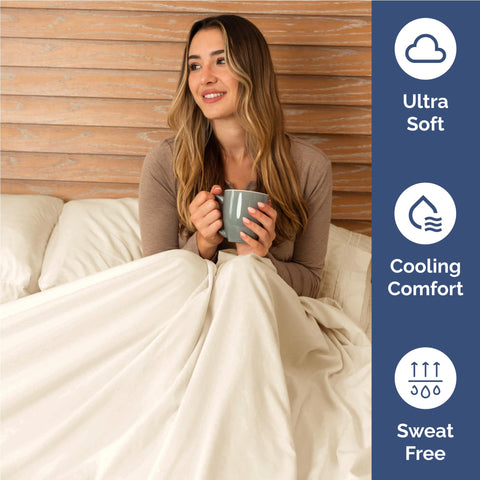 CGK Unlimited pillowcases close-up showing silky texture and comfort