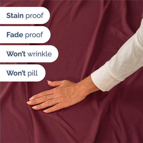 CGK Unlimited pillowcases stacked to show smooth finish and easy pairing benefit