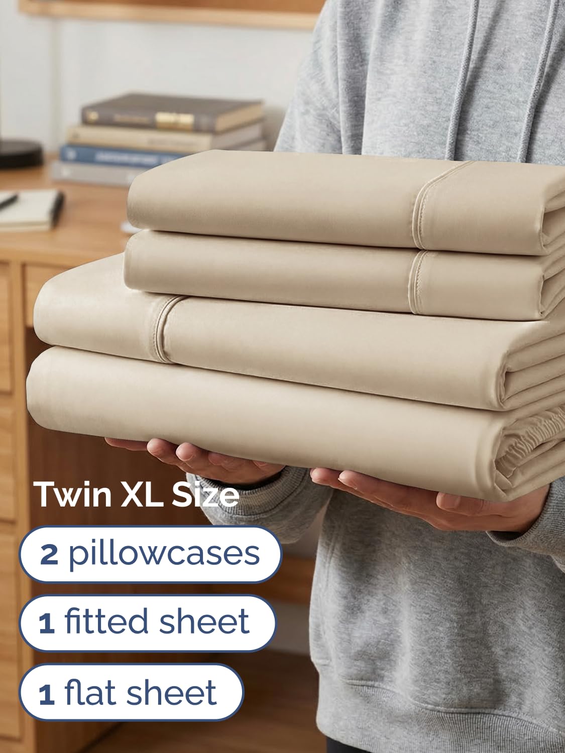 CGK Unlimited two pillowcases stacked neatly offering matching comfort