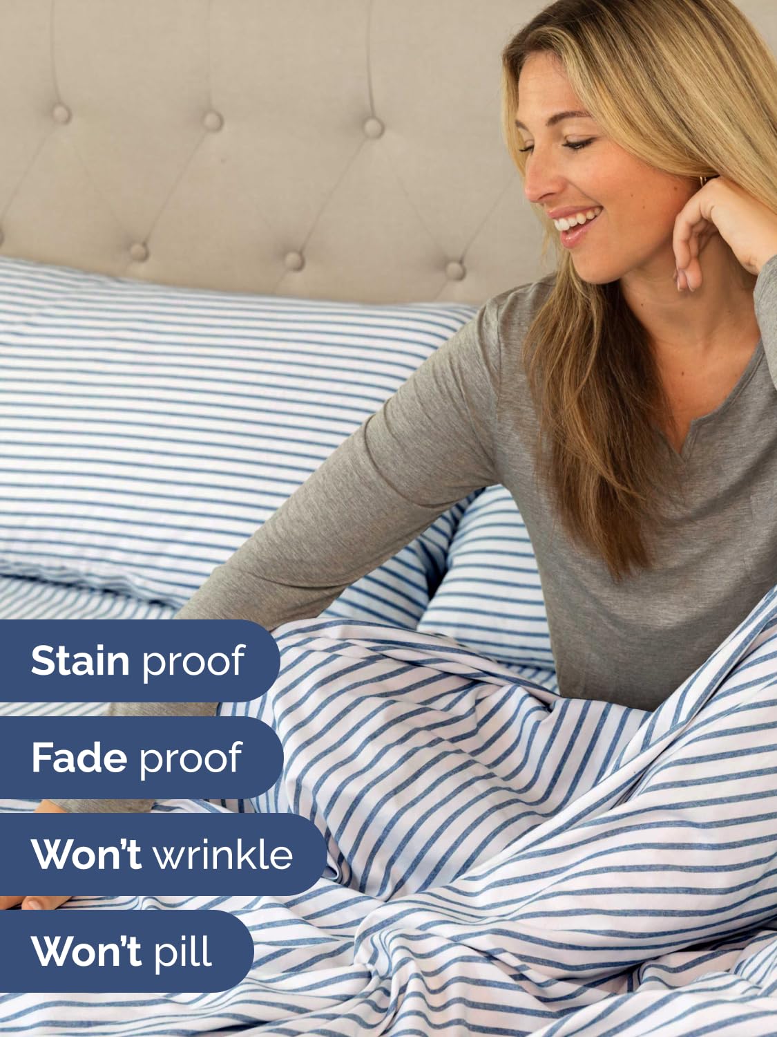 CGK Unlimited four oversized pillowcases stacked, displaying enclosure design and added comfort
