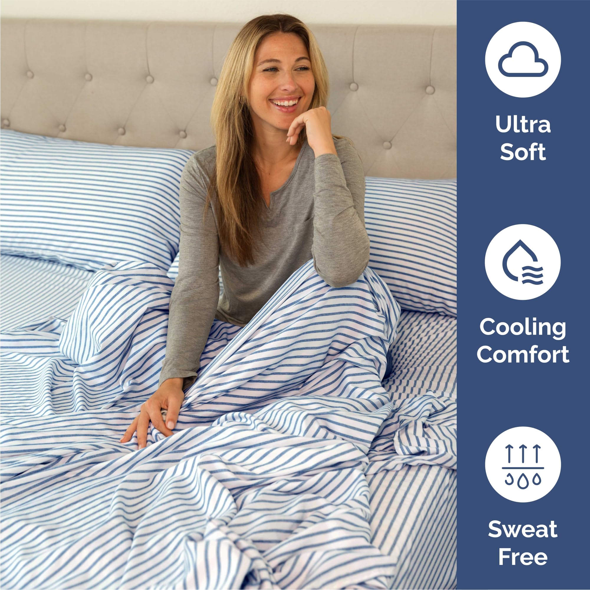 CGK Unlimited two pillowcases folded to show fabric drape and smooth finish