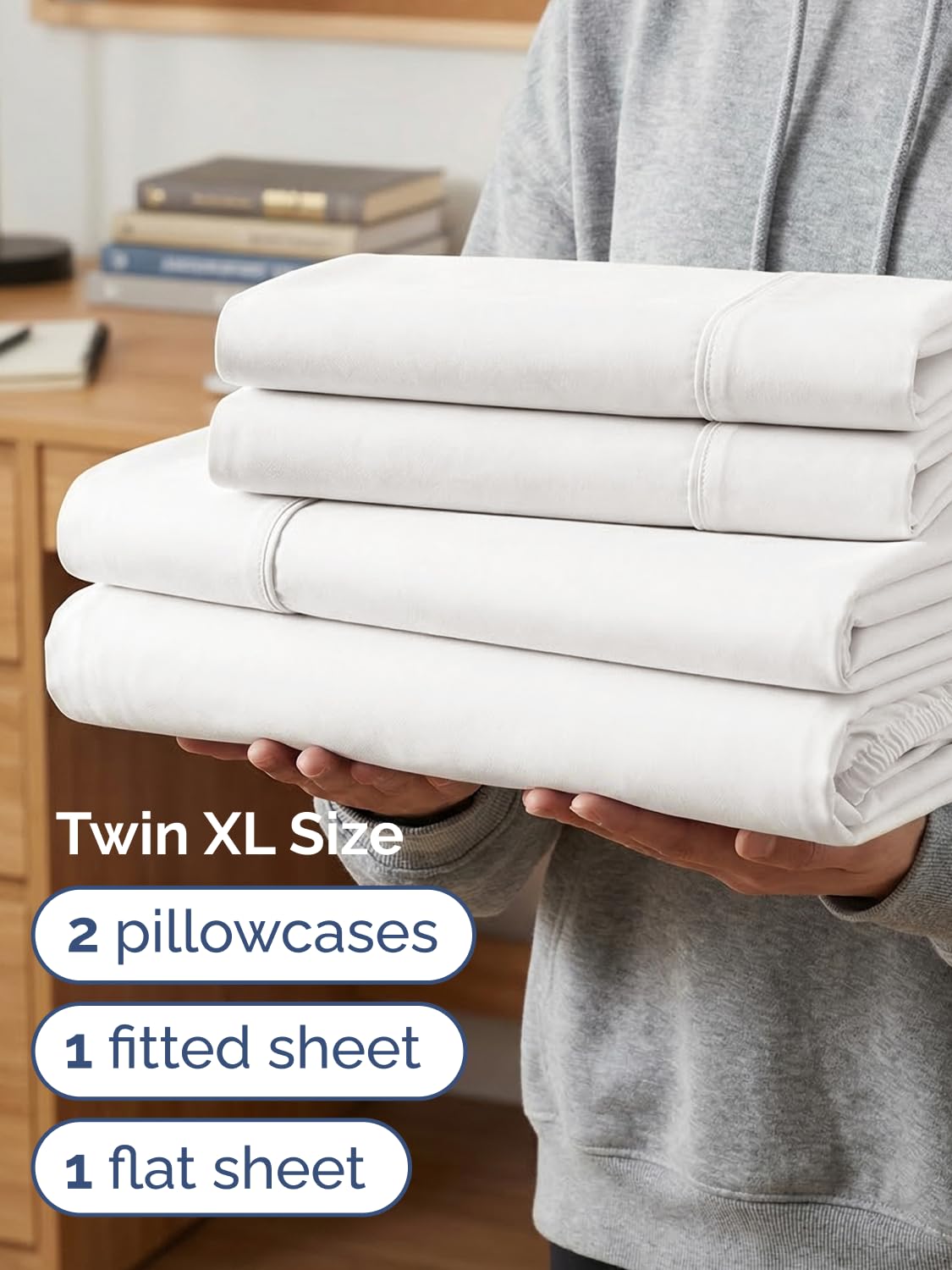 CGK Unlimited two pillowcases closeup offering cozy support
