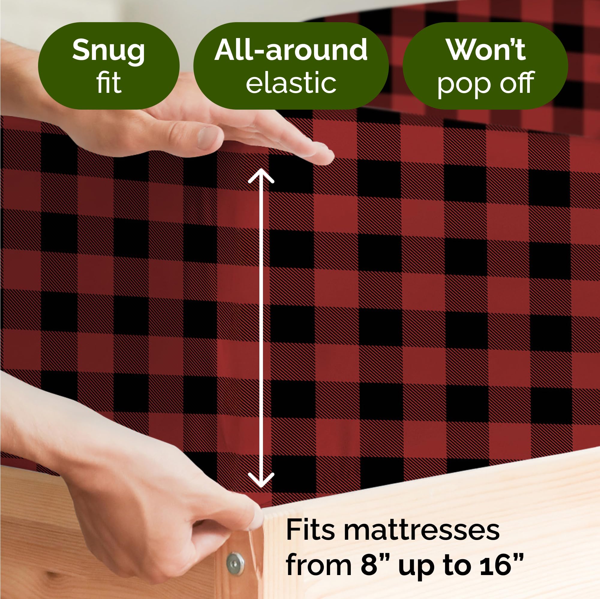 CGK Unlimited two pillowcases close-up showing matching plaid and softness