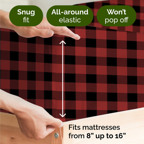 CGK Unlimited two pillowcases close-up showing matching plaid and softness