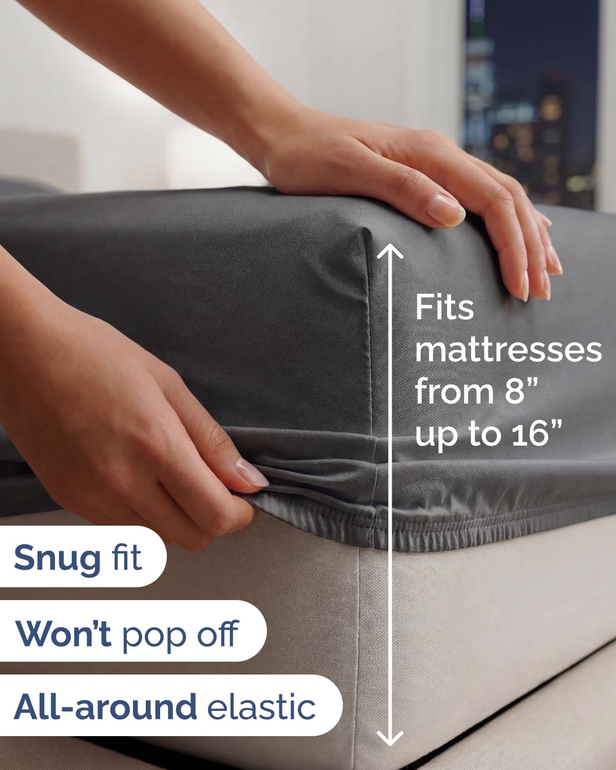 CGK Unlimited pair of pillowcases displayed flat showing smooth finish