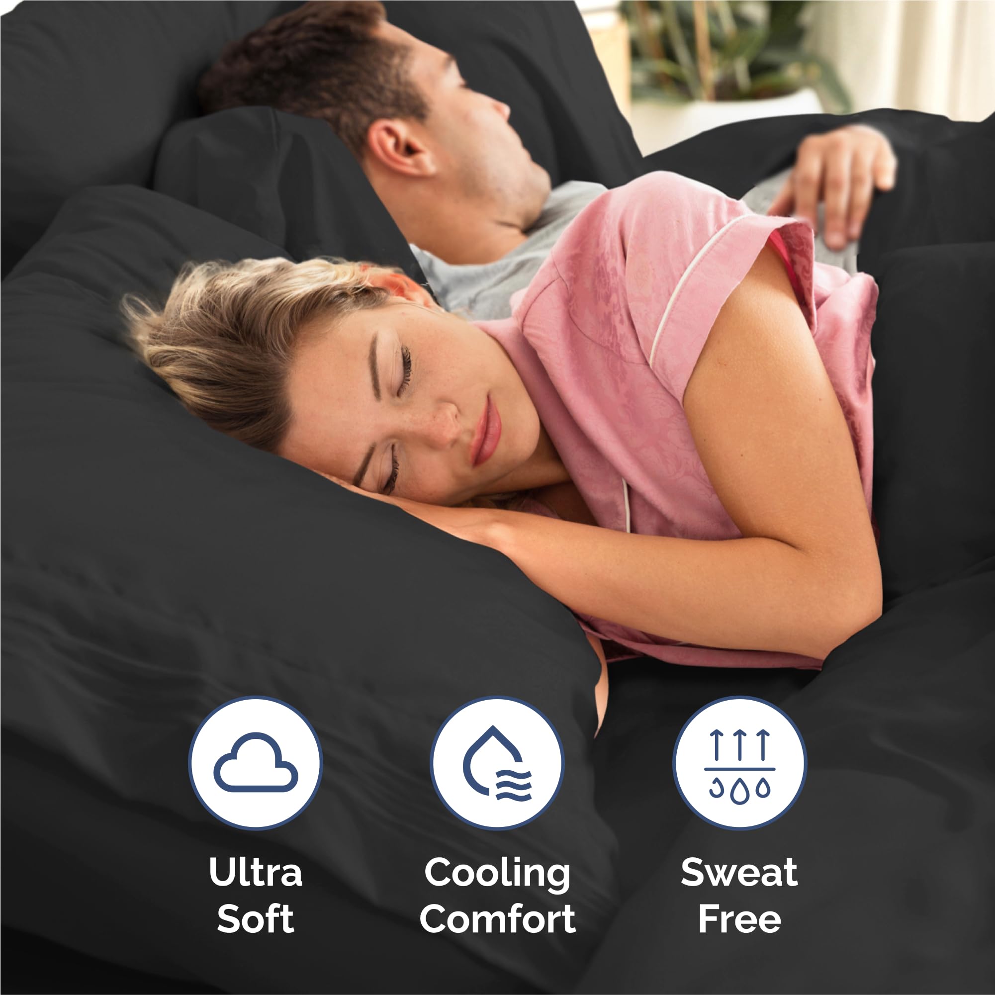 CGK Unlimited two pillowcases laid on bed provide coordinated comfort and easy styling