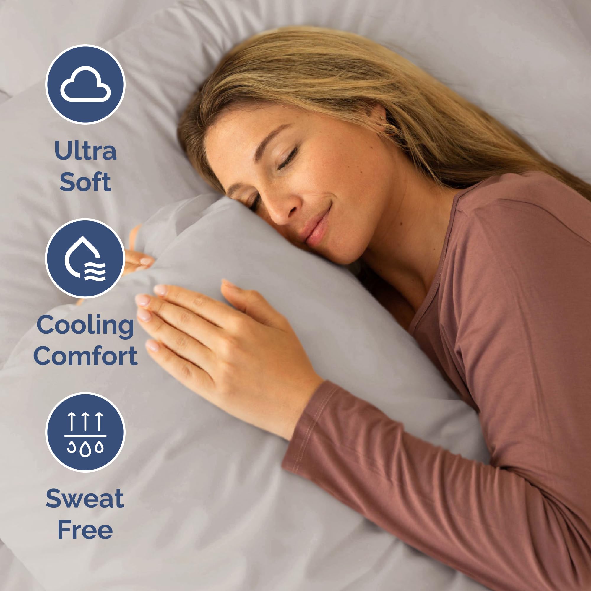 CGK Unlimited two pillowcases displayed flat to show RV fit and comfort