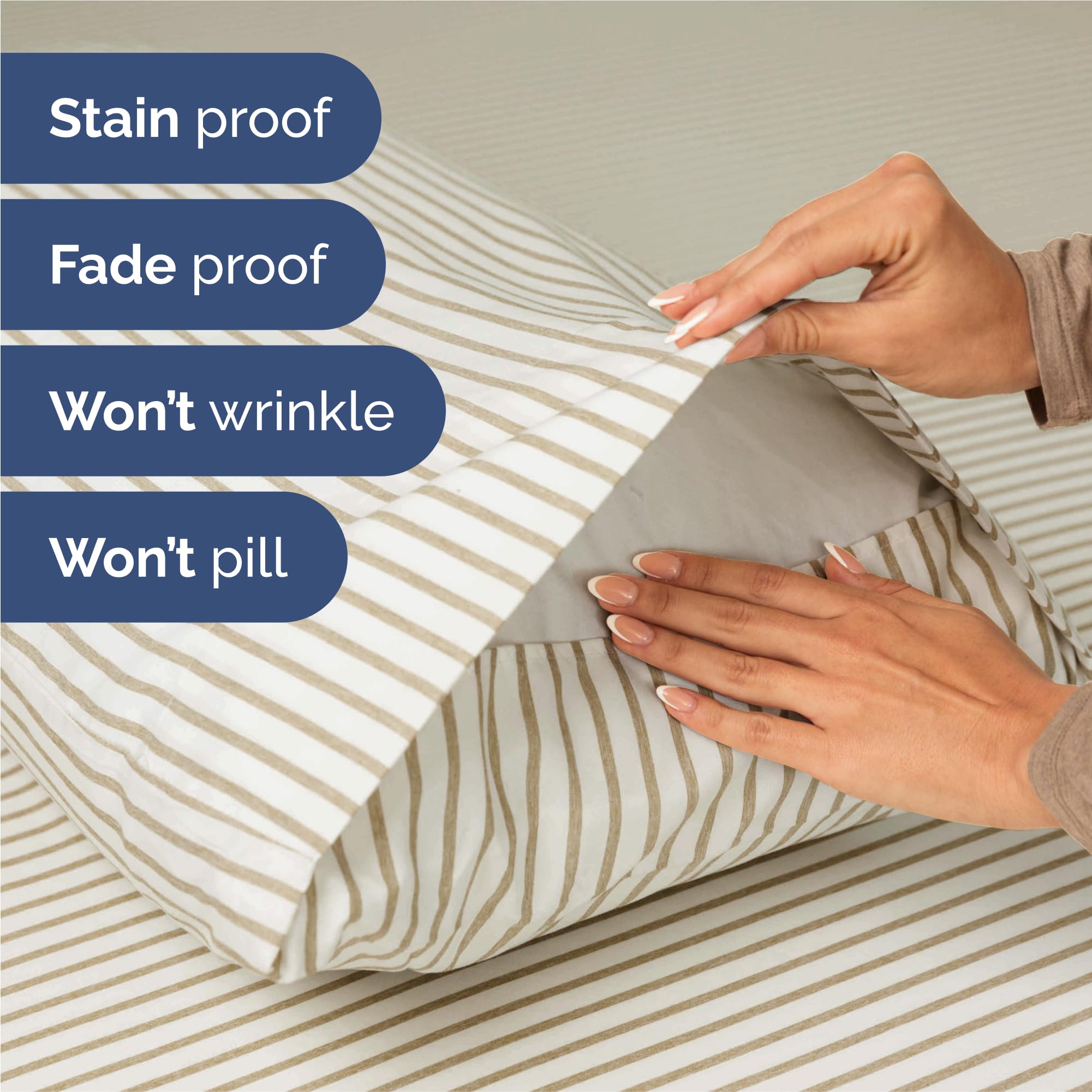cgk unlimited two king pillowcases stacked highlighting roomy fit and comfort