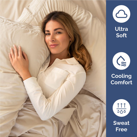 CGK Unlimited pillowcases on pillows showing neat finish and comfortable support