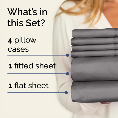 CGK Unlimited fitted sheet corner close-up showing elastic pocket holding mattress securely