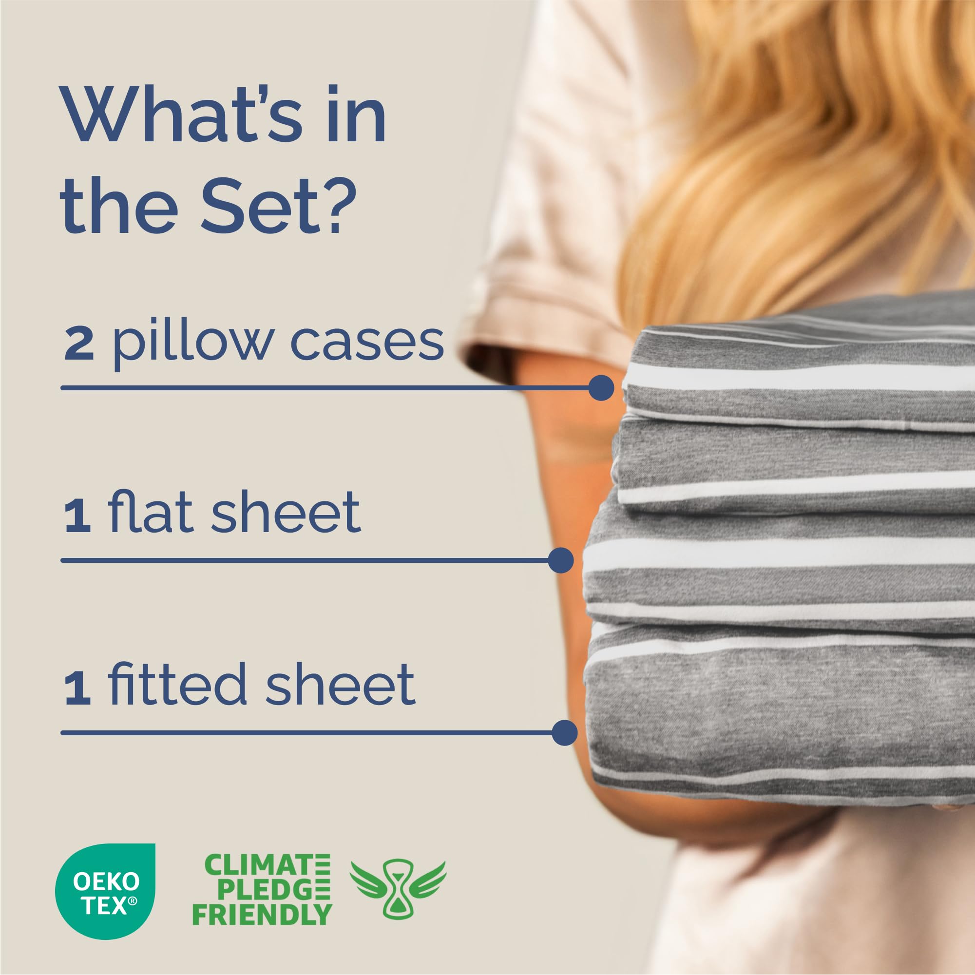 CGK Unlimited close-up of fitted sheet deep pocket highlighting secure fit for thick mattresses