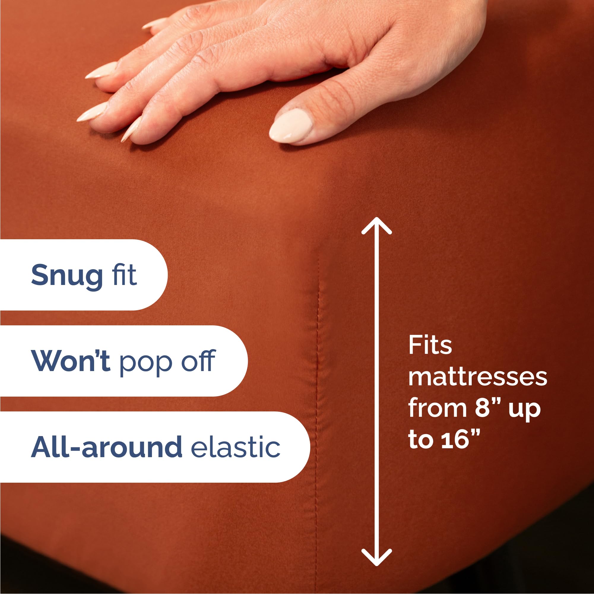 CGK Unlimited flat sheet spread on bed illustrating full-coverage and smooth look