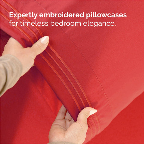 CGK Unlimited fitted sheet pulled over tall mattress demonstrating 16-inch fit
