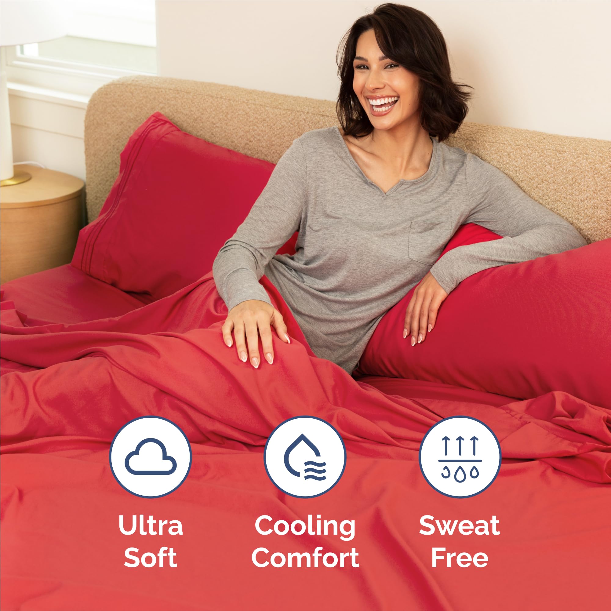 CGK Unlimited fabric close-up of brushed microfiber texture for breathable comfort