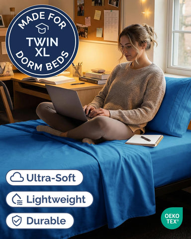 Close-up of CGK Unlimited fitted sheet fabric texture highlighting softness and smooth finish