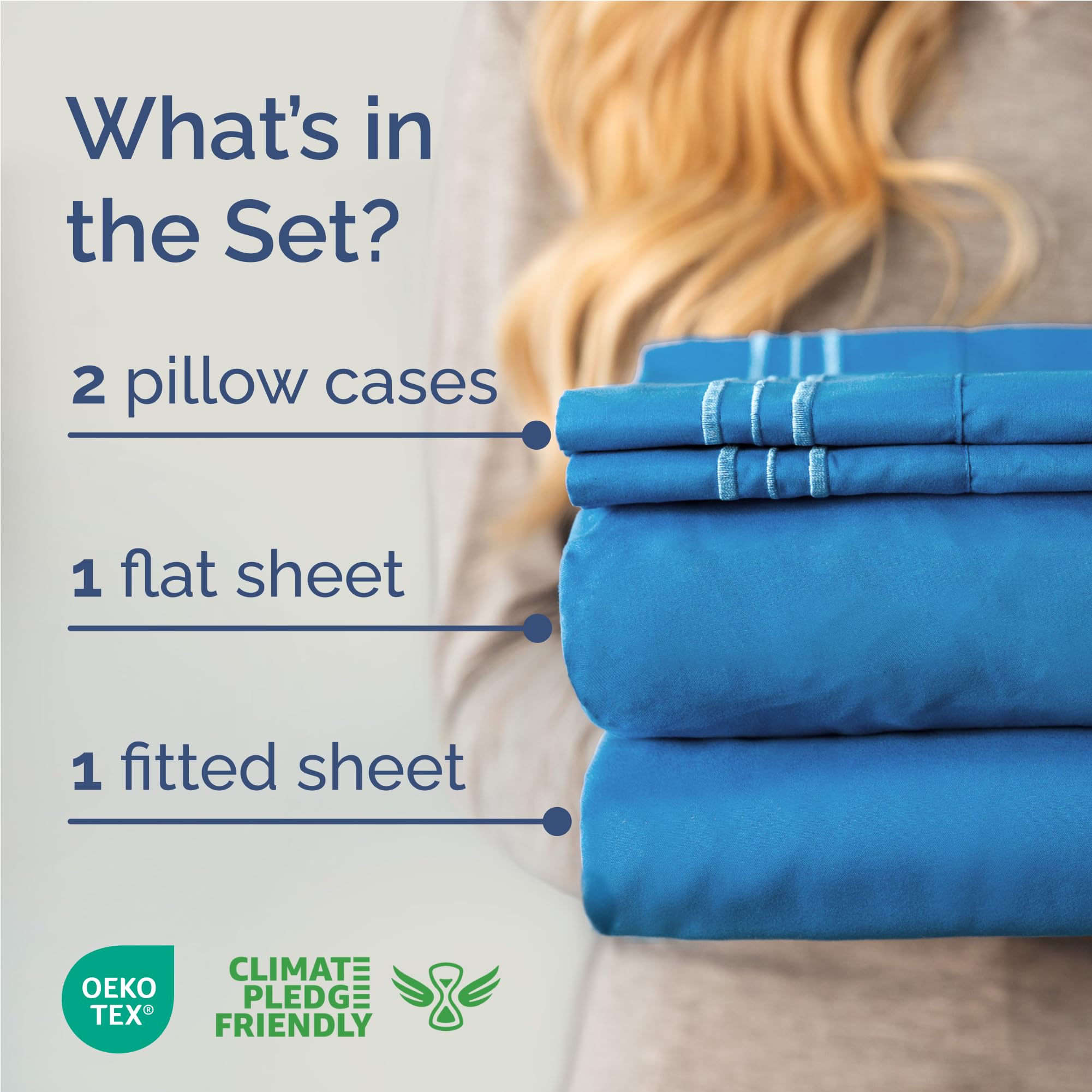 CGK Unlimited close-up of fitted sheet pocket demonstrating deep 16-inch fit benefit