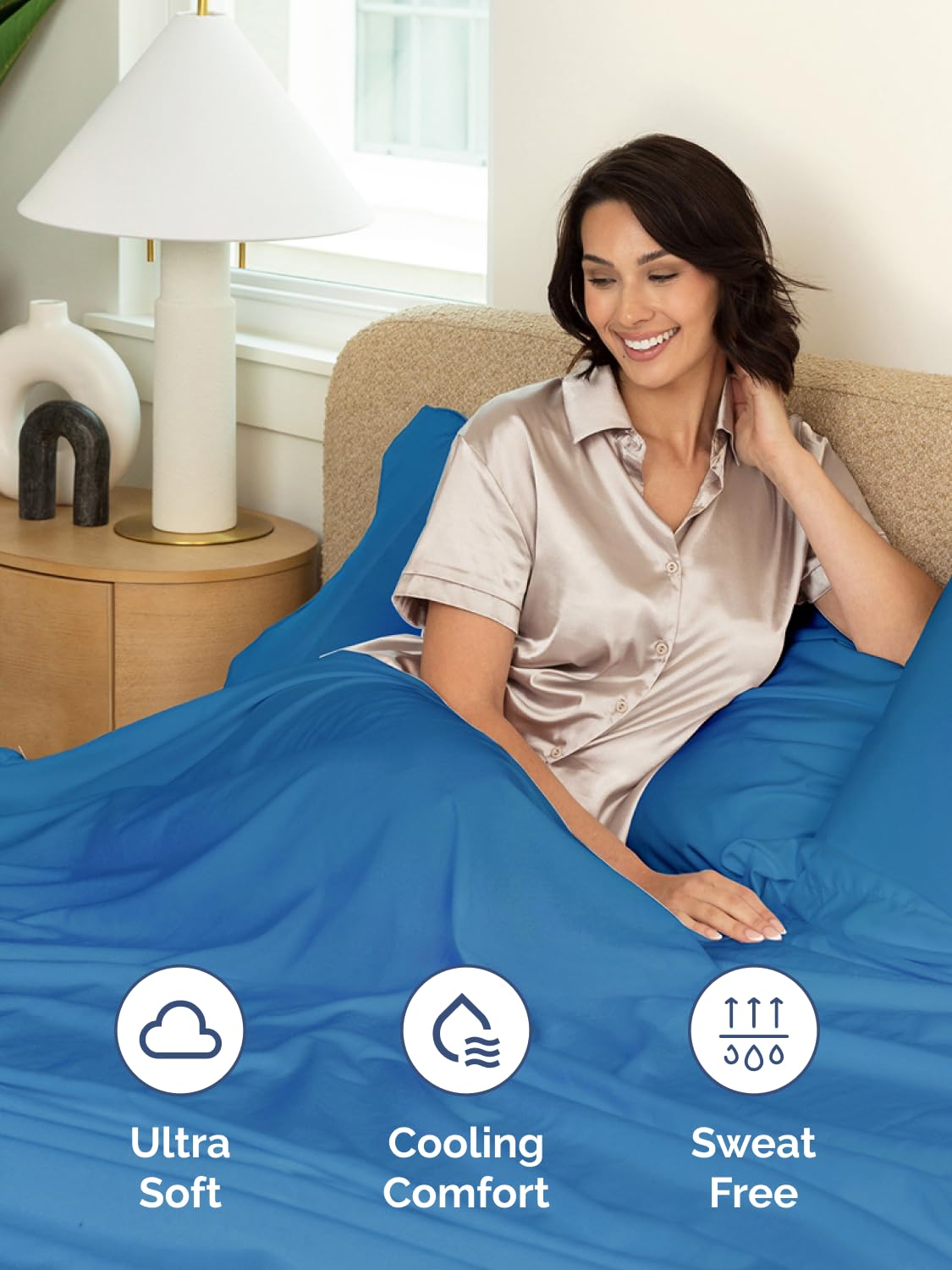 CGK Unlimited sheet on tall mattress illustrating deep-pocket fit benefit