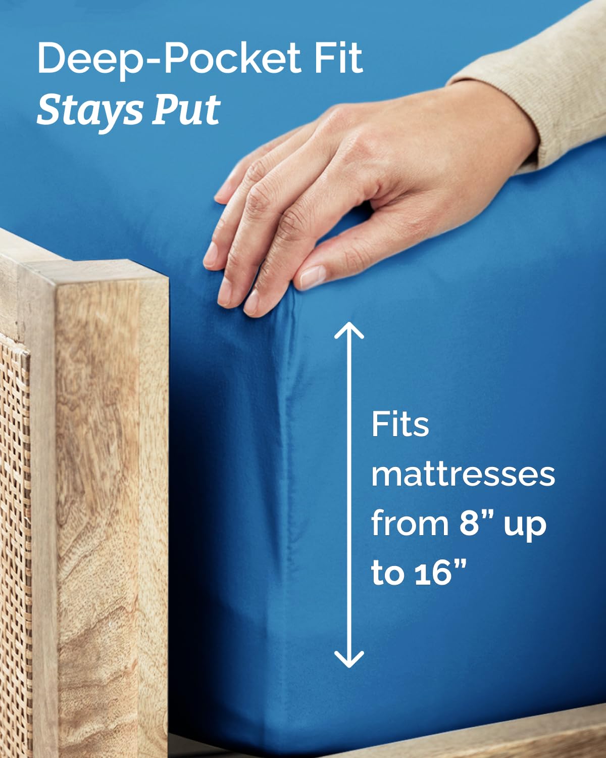 CGK Unlimited pillowcase detail with visible stitching offering a comfortable smooth sleep benefit