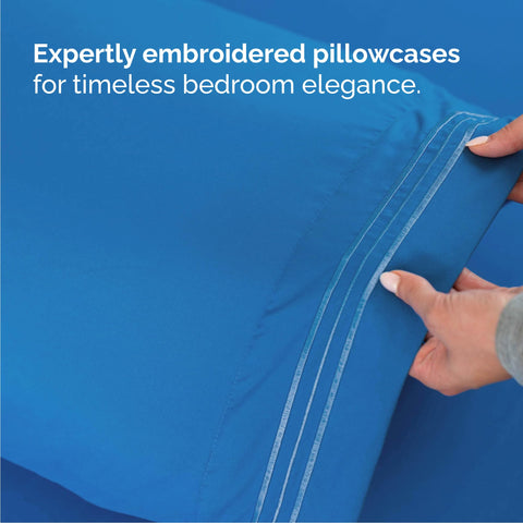 CGK Unlimited sheet set beside ruler for size comparison benefit: clear measurement reference