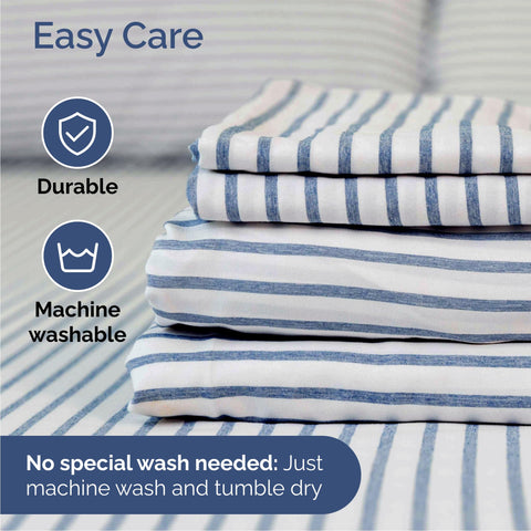 CGK Unlimited fitted sheet on mattress showing correct fit up to sixteen-inch depth