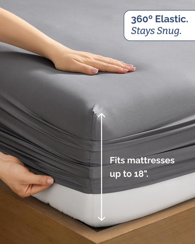 CGK Unlimited sheets draped over hands showing excellent drape and soft feel