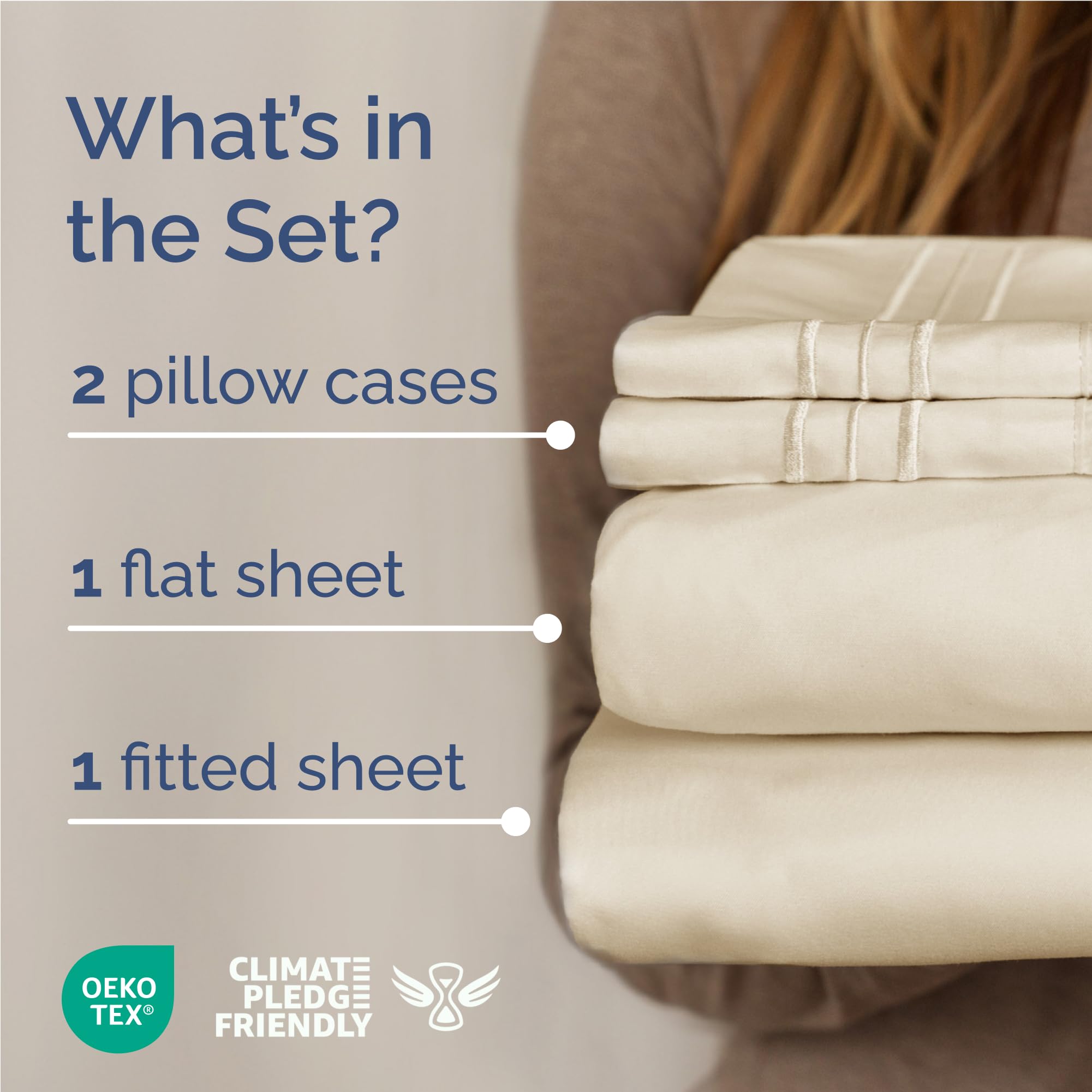 CGK Unlimited fitted sheet deep pocket close-up, snug secure mattress fit