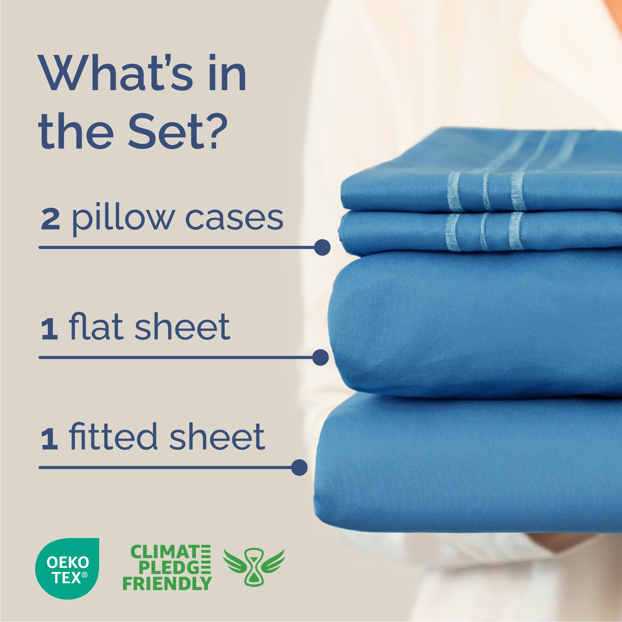 CGK Unlimited flat sheet spread on Cal King bed showing full coverage and drape