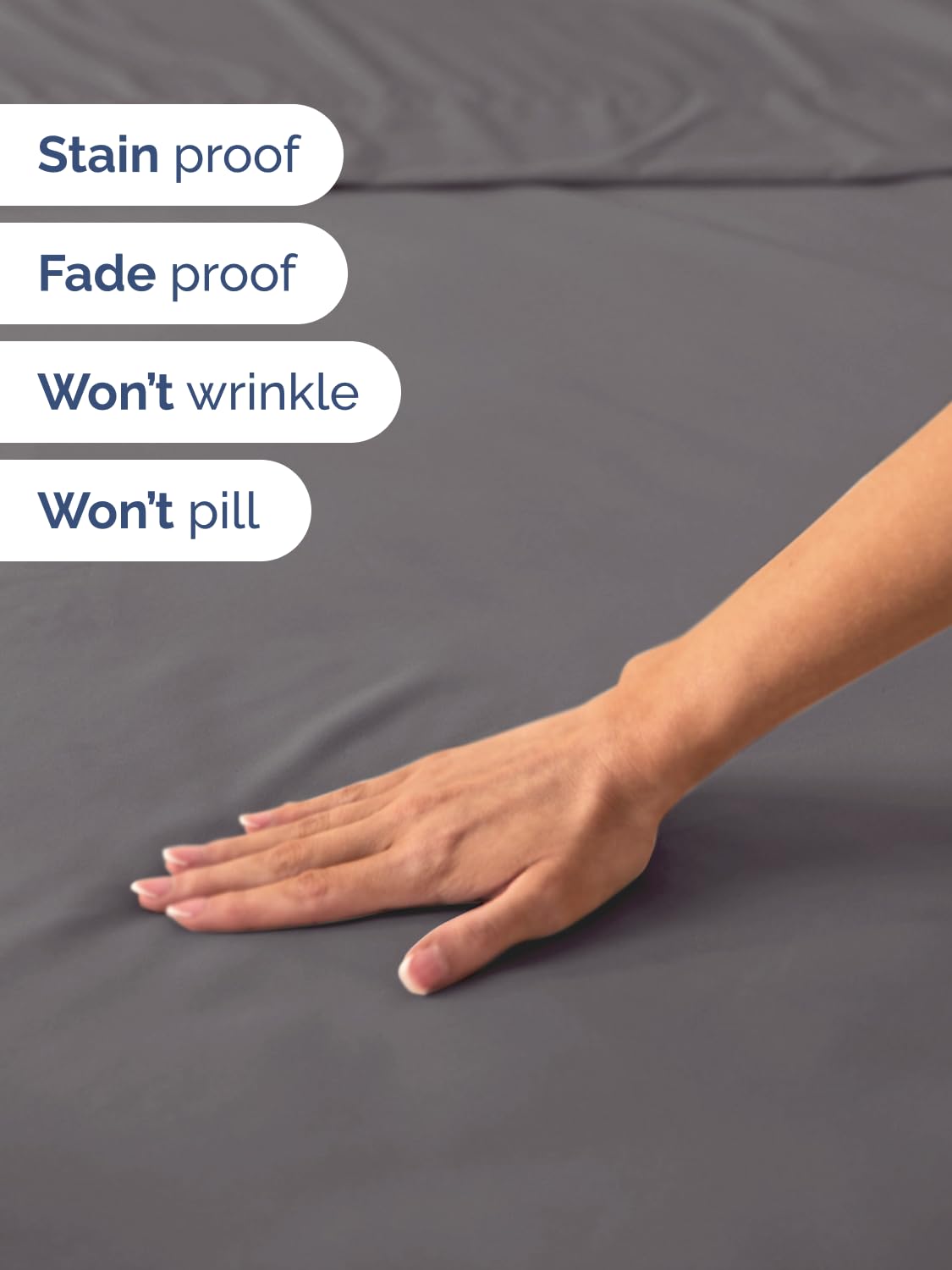 CGK Unlimited sheet set on thick mattress illustrating good fit with toppers and pads