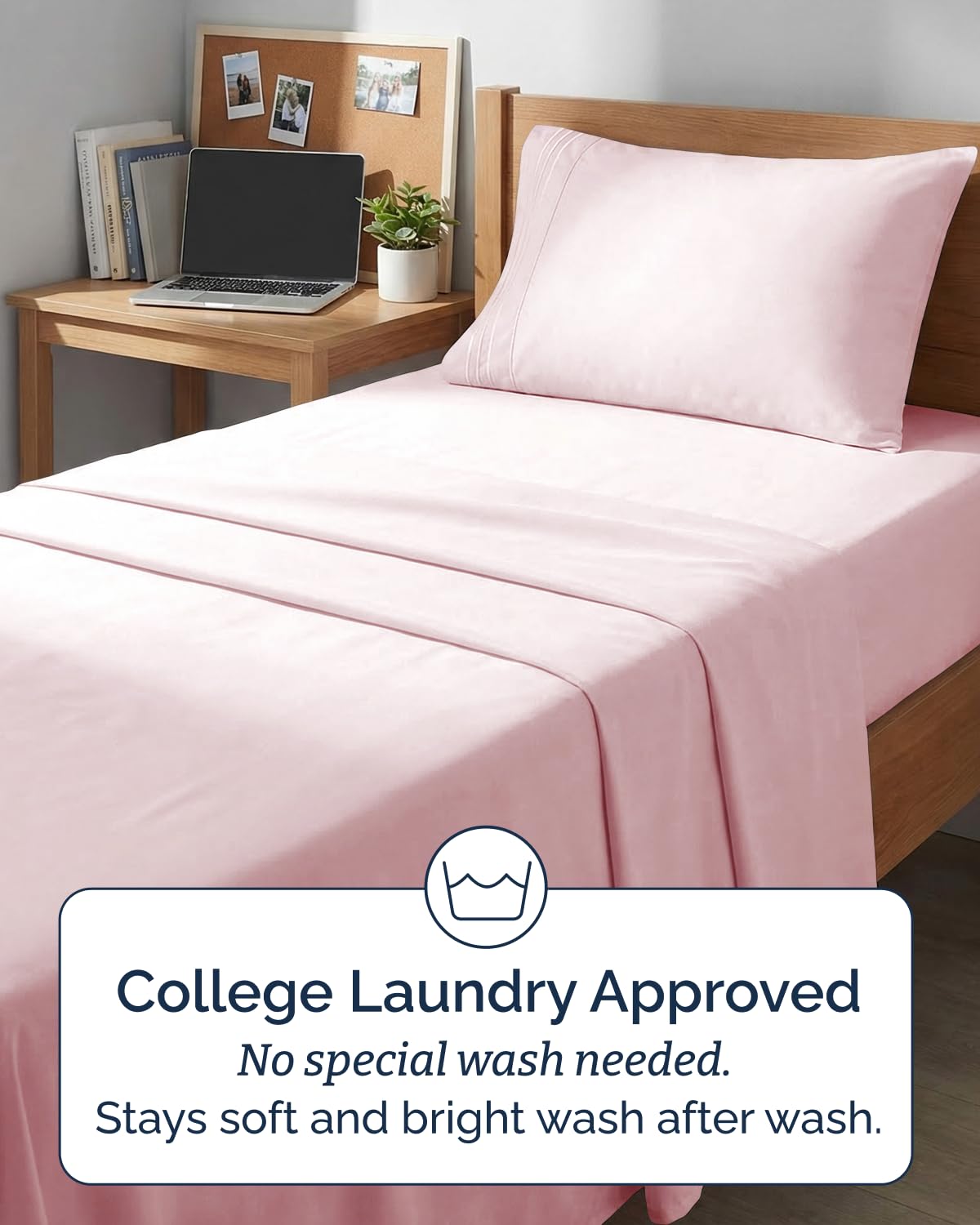 CGK Unlimited sheets folded compactly for easy storage and quick apartment setup