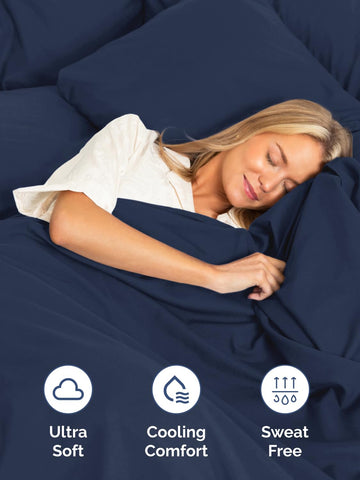 CGK Unlimited sheets on tall mattress showing how deep pockets prevent slipping