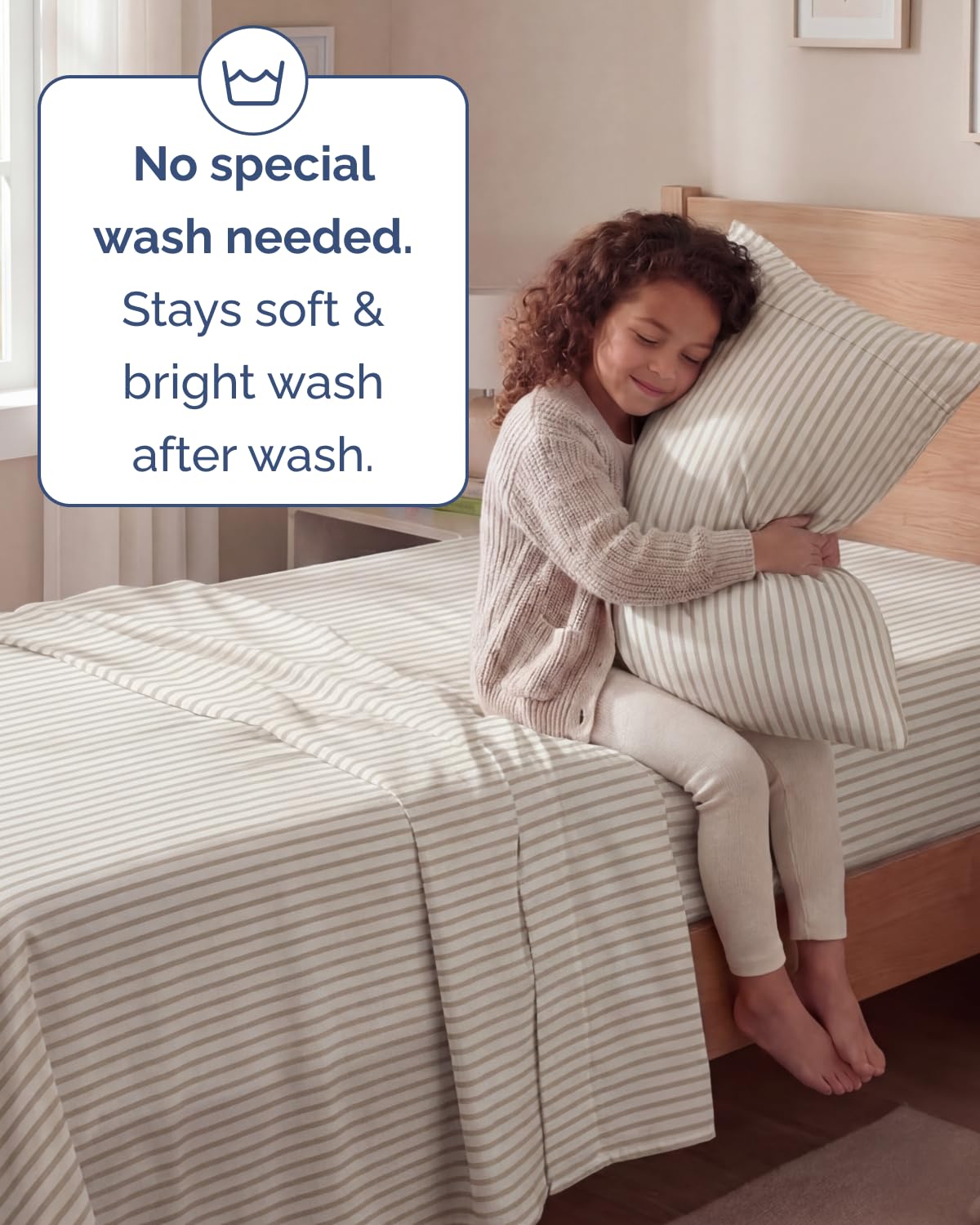 CGK Unlimited sheets on twin bed illustrating cool breathable comfort