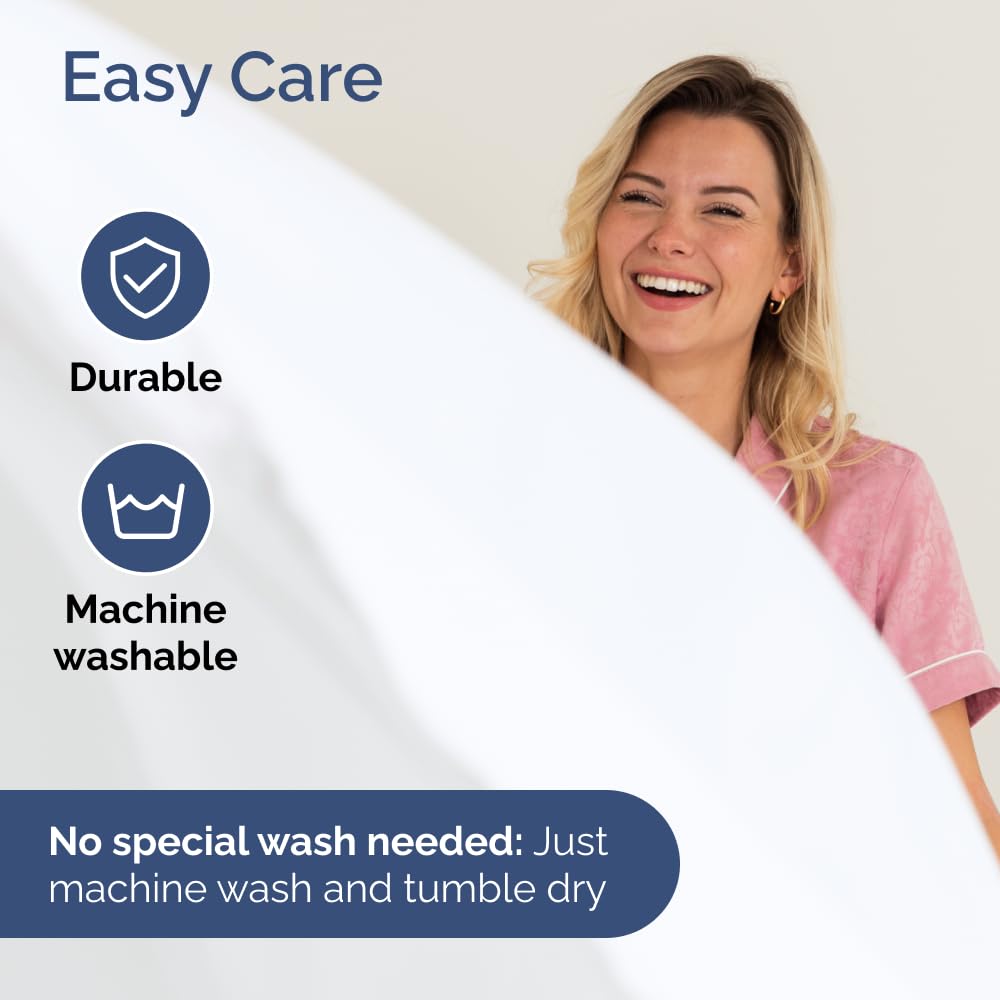 CGK Unlimited sheets on mattress with topper to show deep-pocket compatibility benefit