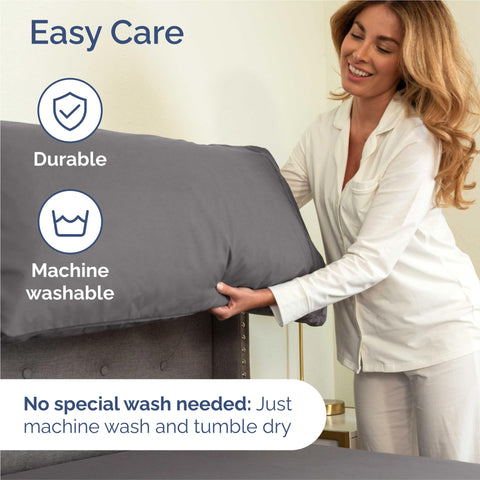 CGK Unlimited sheets on mattress demonstrating size fit and compatibility with common king mattresses