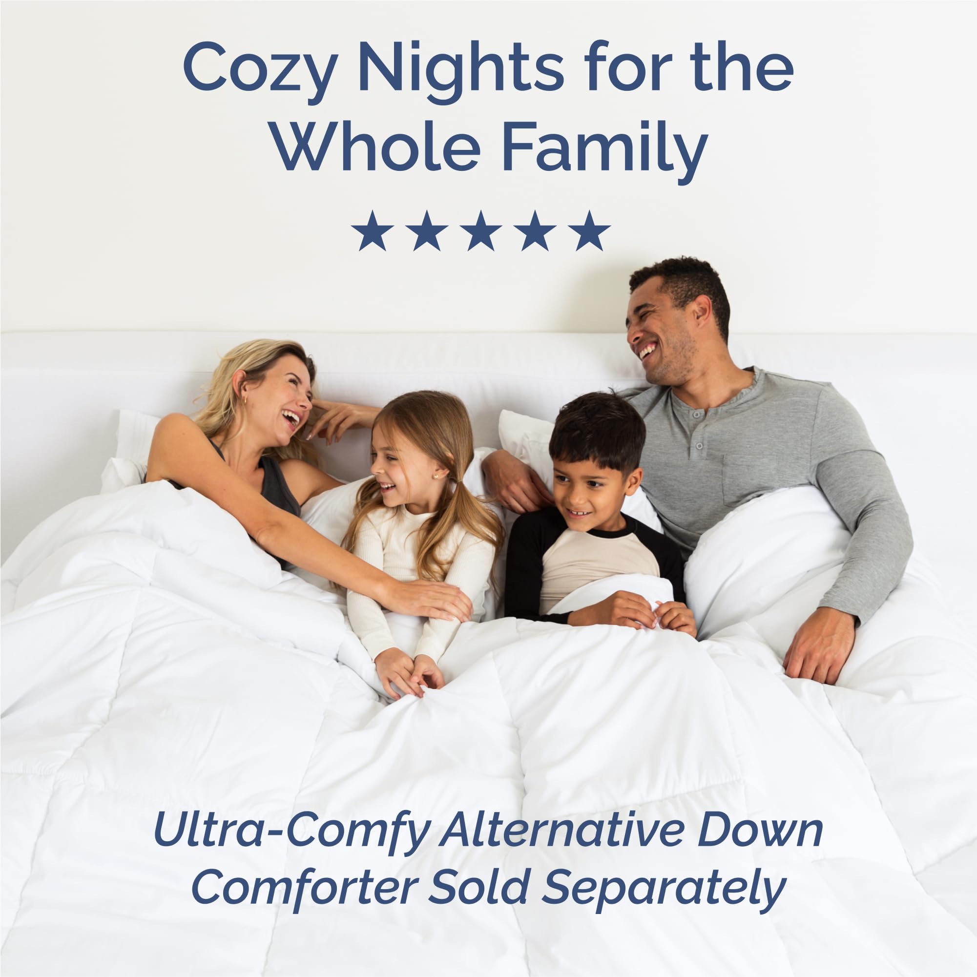 CGK Unlimited fitted sheet on mattress showing scale and proper fit for thick beds