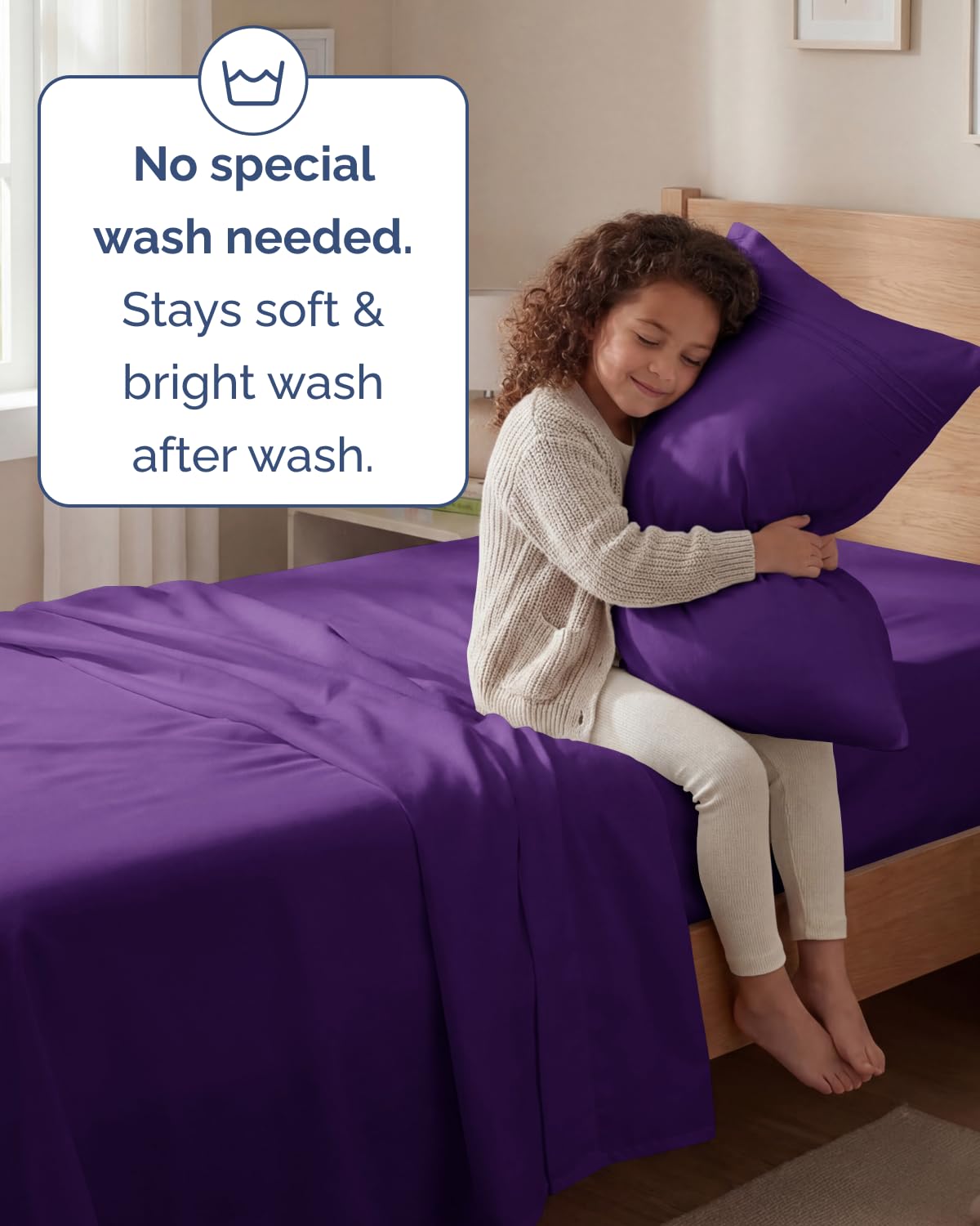 CGK Unlimited twin sheet on mattress illustrating fit on 16-inch topper