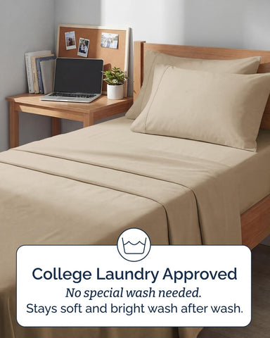 CGK Unlimited sheet on Twin XL mattress showing fit and scale benefit